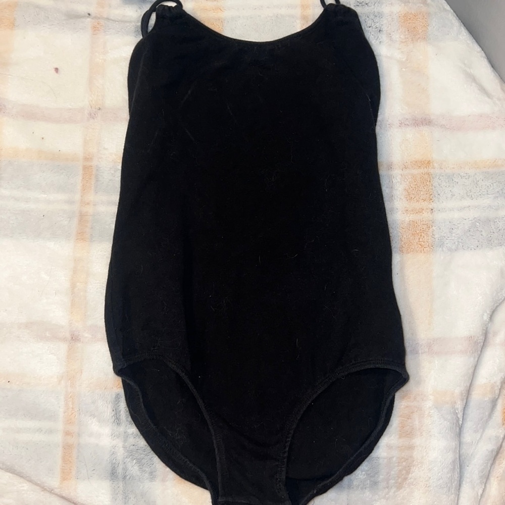 black leotard
